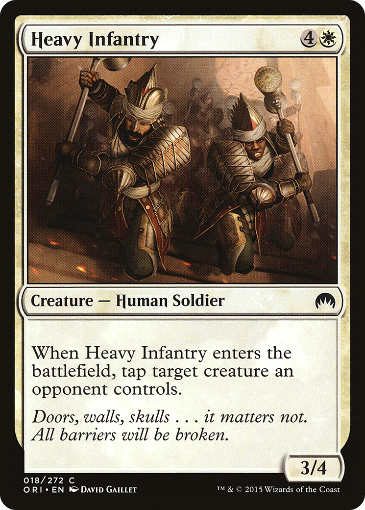 Heavy Infantry (018) Foil - Magic Origins