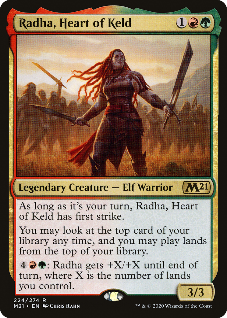Radha, Heart of Keld (224) Foil - Core Set 2021