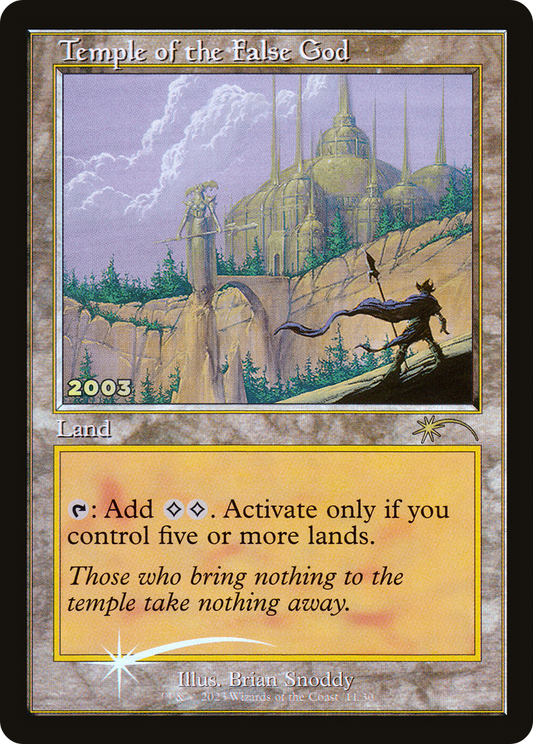 Temple of the False God (Retro) (011) Foil - 30th Anniversary Play Promos
