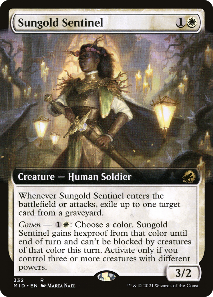 Sungold Sentinel (Extended Art) (332) - Innistrad: Midnight Hunt