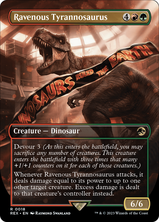 Ravenous Tyrannosaurus (Borderless) (018) - Jurassic World Collection