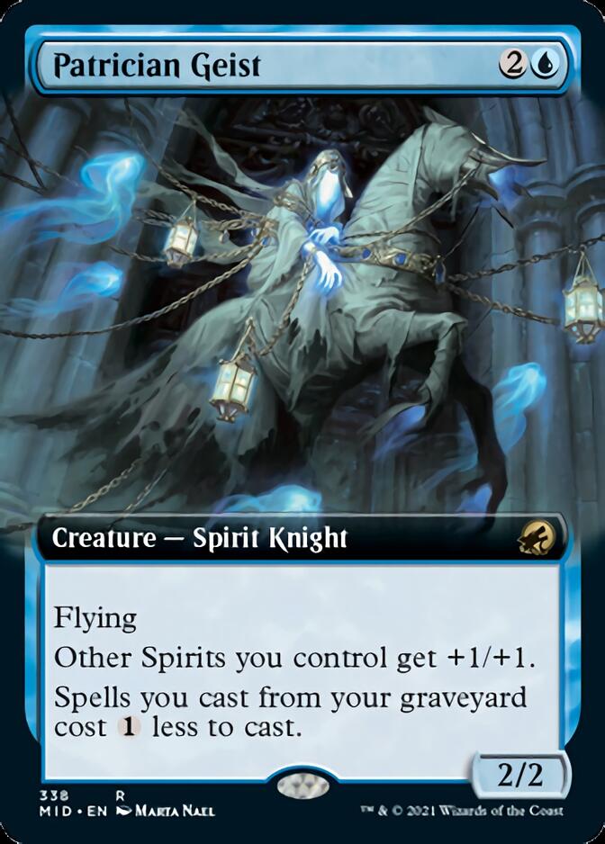 Patrician Geist (Extended Art) [Innistrad: Midnight Hunt] | Silver Goblin