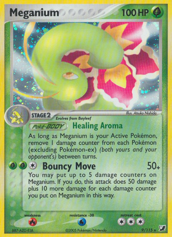 Meganium (9/115) [EX: Unseen Forces] | Silver Goblin