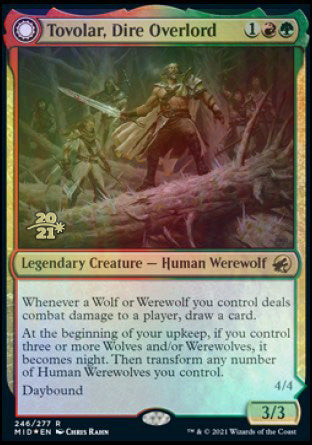 Tovolar, Dire Overlord // Tovolar, the Midnight Scourge (246s) Foil - Innistrad: Midnight Hunt Promos