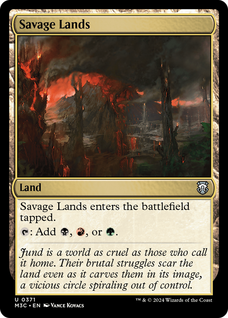 Savage Lands (Ripple Foil) [Modern Horizons 3 Commander] | Silver Goblin