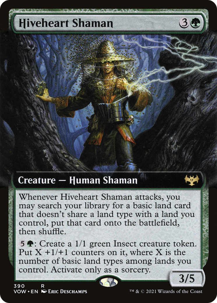 Hiveheart Shaman (Extended Art) (390) - Innistrad: Crimson Vow