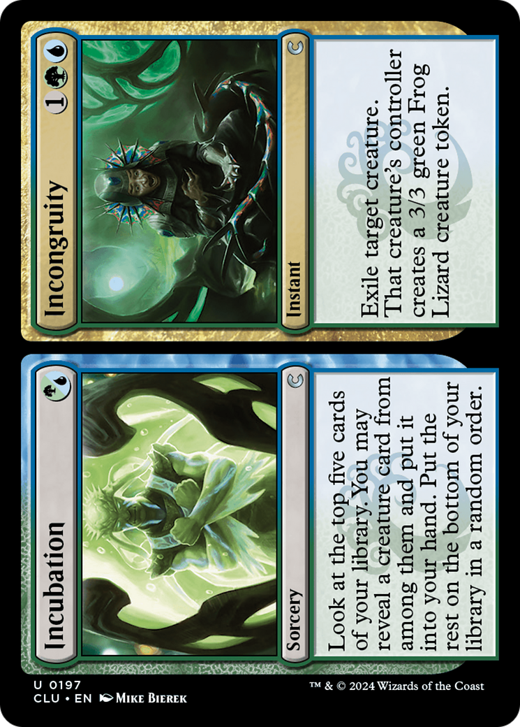 Incubation // Incongruity (197) - Ravnica: Clue Edition
