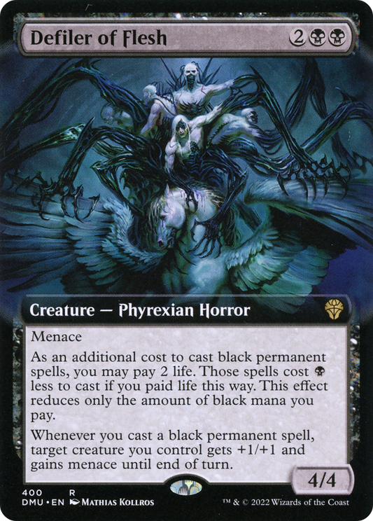 Defiler of Flesh (Extended Art) [Dominaria United] Foil