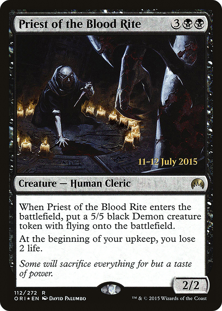 Priest of the Blood Rite (112s) Foil - Magic Origins Promos