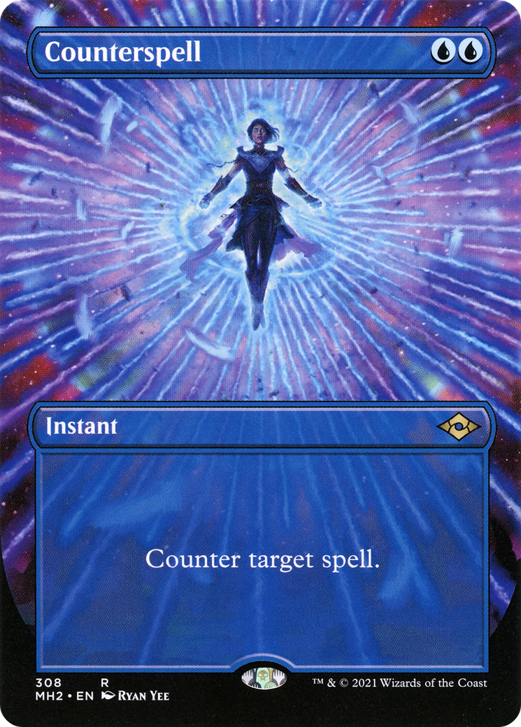 Counterspell (Borderless) (308) Foil - Modern Horizons 2