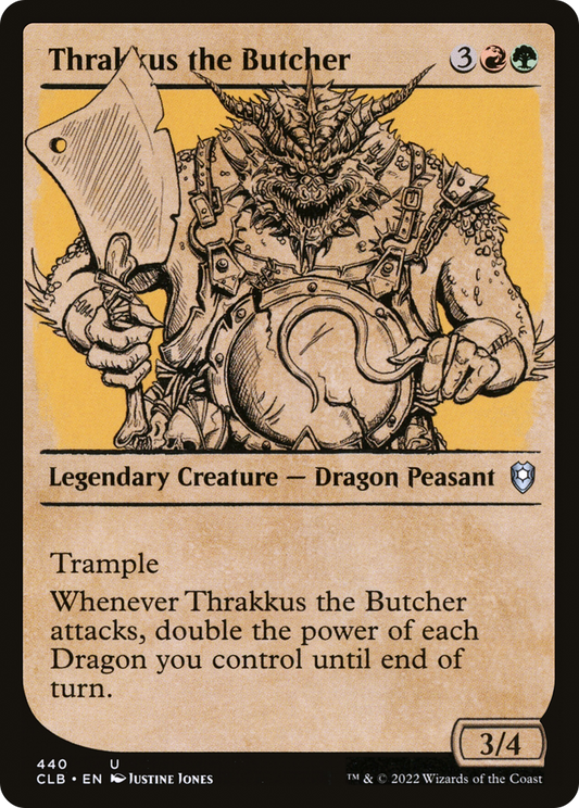 Thrakkus the Butcher (Showcase) (440) - Commander Legends: Battle for Baldur's Gate