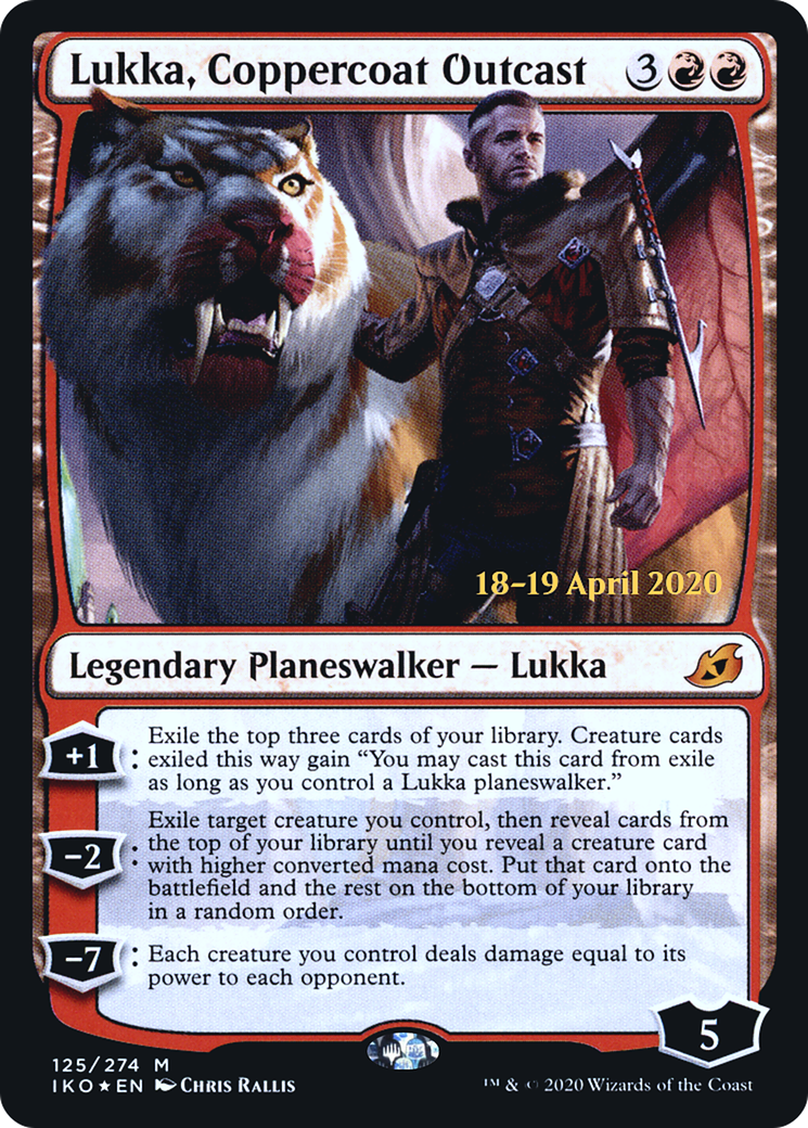 Lukka, Coppercoat Outcast (125) Foil - Ikoria: Lair of Behemoths Promos