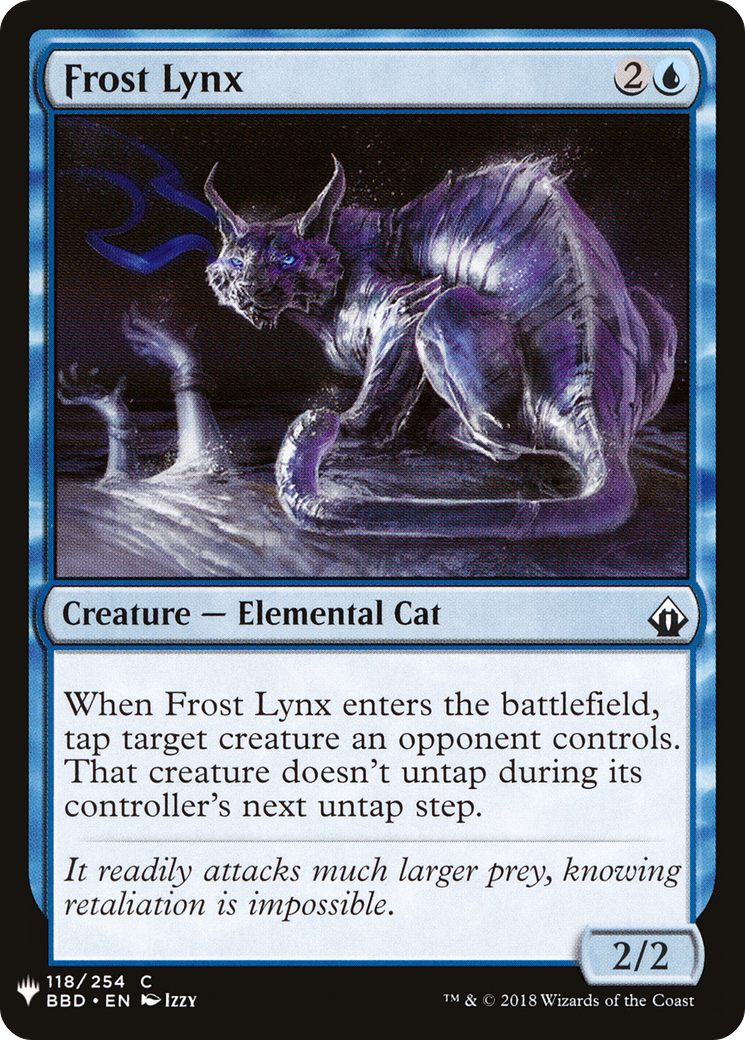 Frost Lynx (BBD-118) - The List