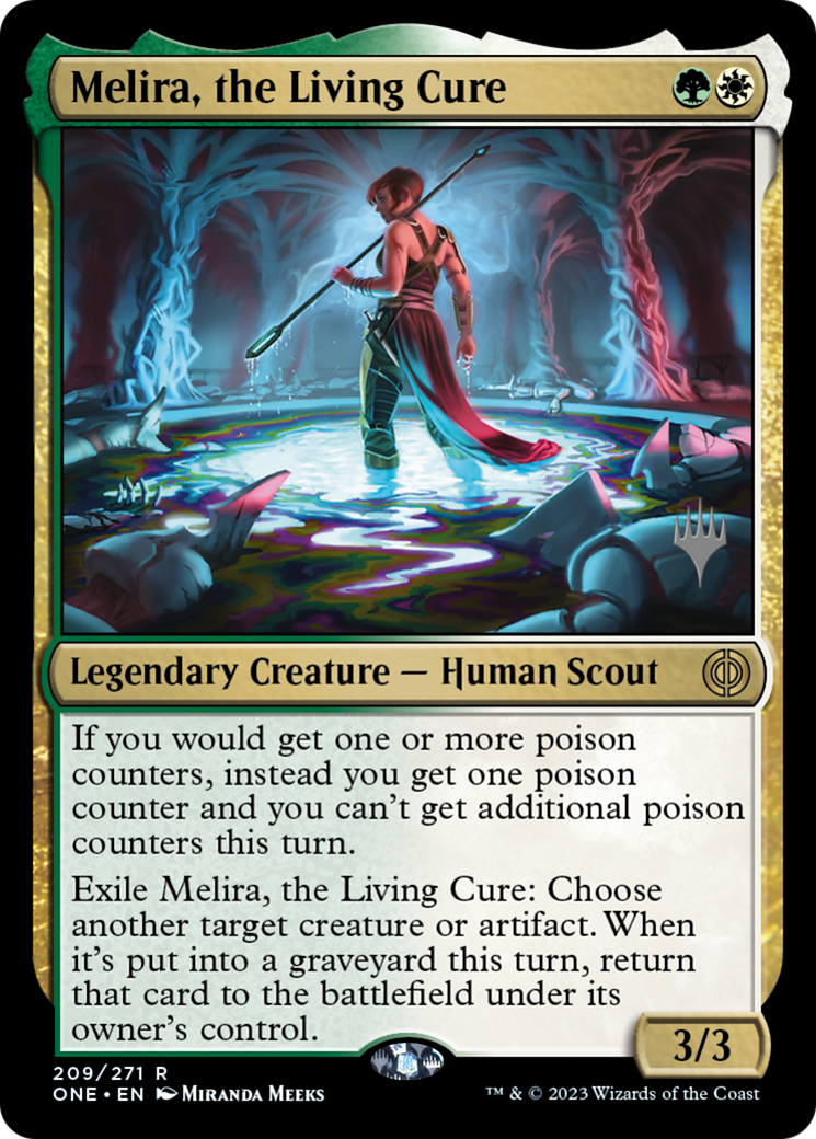Melira, the Living Cure (209) - Phyrexia: All Will Be One Promos