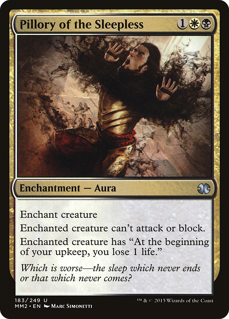 Pillory of the Sleepless (183) Foil - Modern Masters 2015
