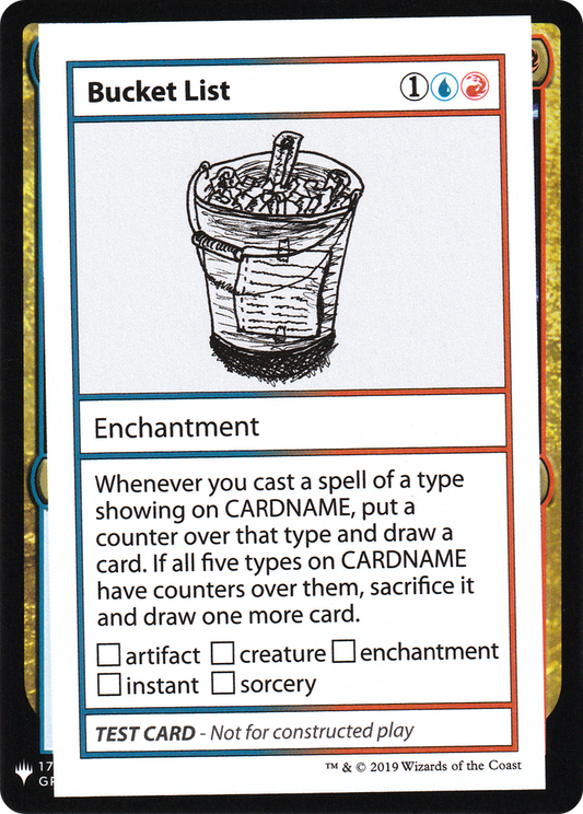 Bucket List (089) - Mystery Booster Playtest Cards 2019