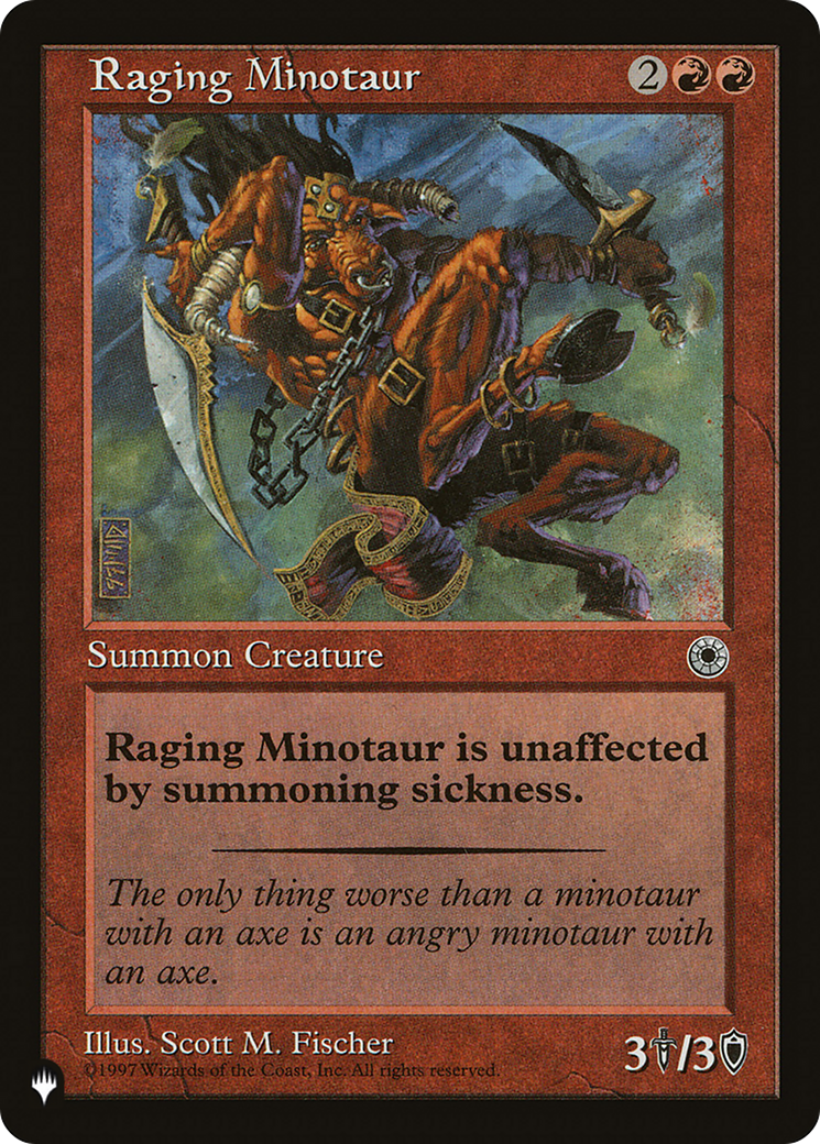 Raging Minotaur (Retro) (POR-146) - The List