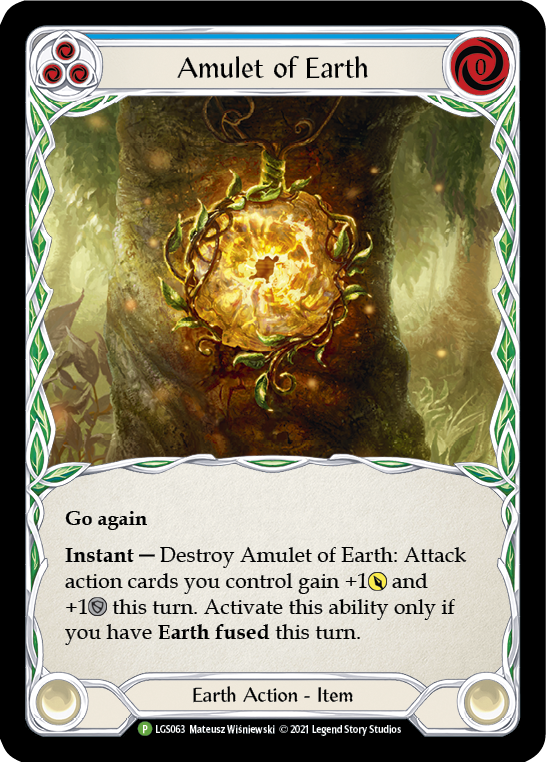 Amulet of Earth [LGS063] (Promo)  Cold Foil | Silver Goblin