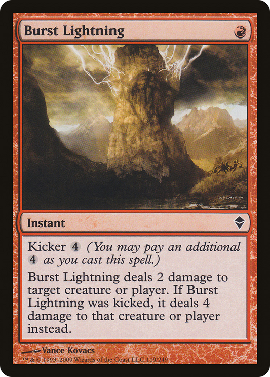 Burst Lightning [Zendikar] Foil