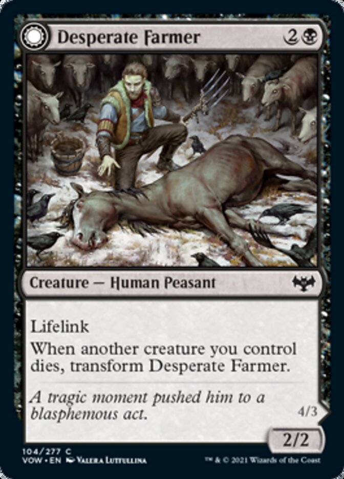 Desperate Farmer // Depraved Harvester (104) - Innistrad: Crimson Vow