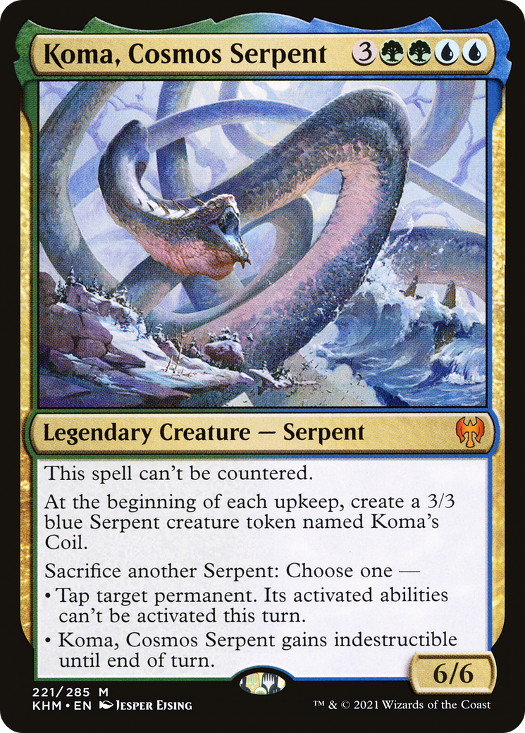 Koma, Cosmos Serpent (221) Foil - Kaldheim