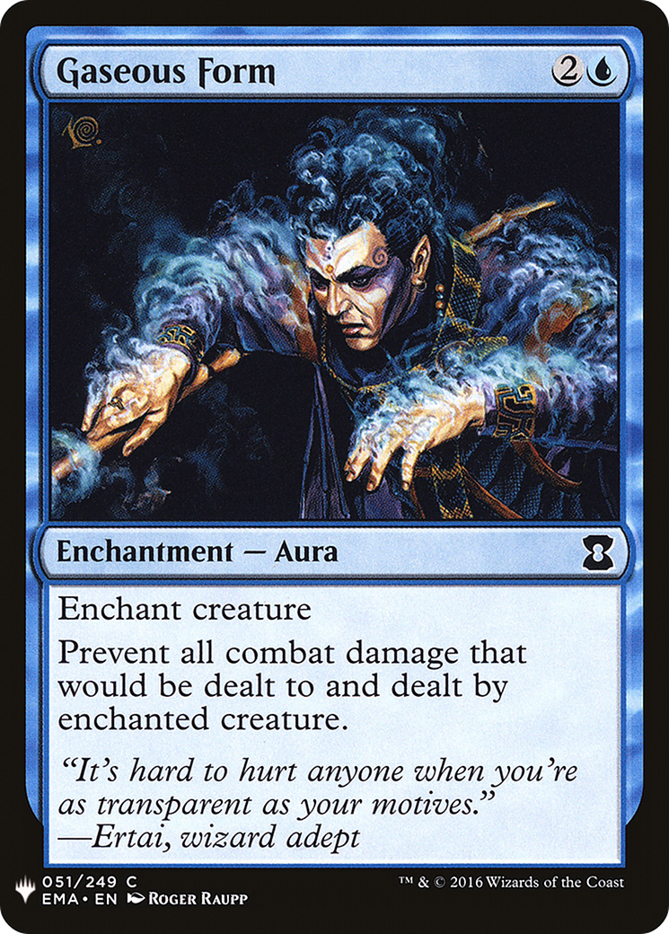 Gaseous Form (EMA-51) - The List