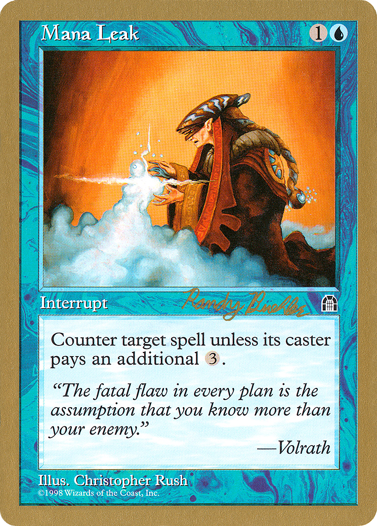 Mana Leak - 1998 Randy Buehler (STH) (Retro) - World Championship Decks 1998