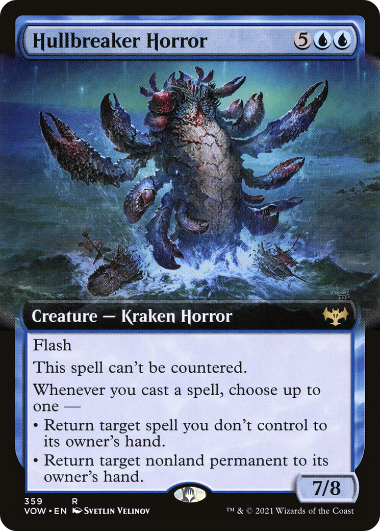 Hullbreaker Horror (Extended Art) (359) Foil - Innistrad: Crimson Vow