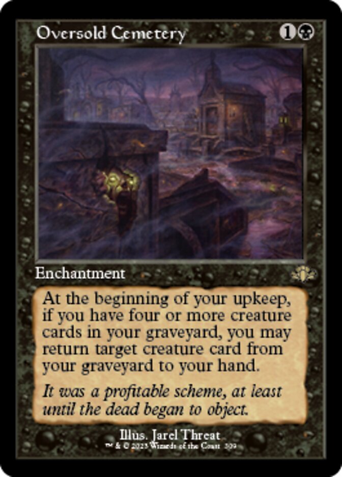 Oversold Cemetery (Retro) [Dominaria Remastered] | Silver Goblin