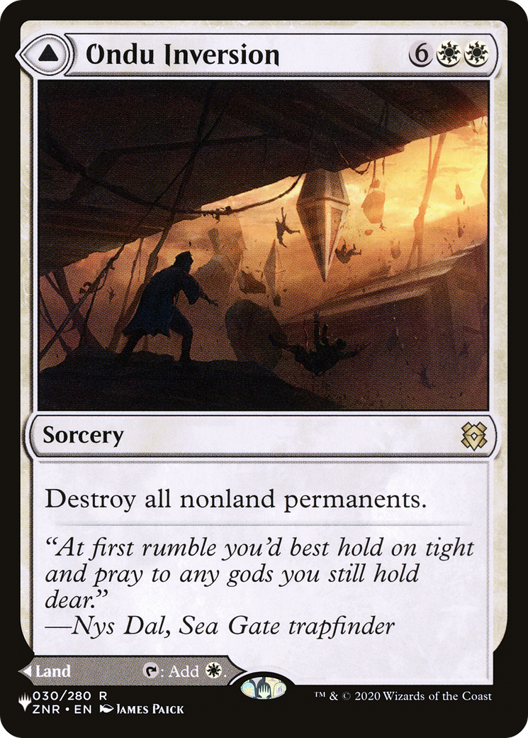 Ondu Inversion // Ondu Skyruins (ZNR-30) - The List