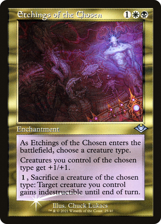 Etchings of the Chosen (Retro) (025) Foil - Modern Horizons 1 Timeshifts