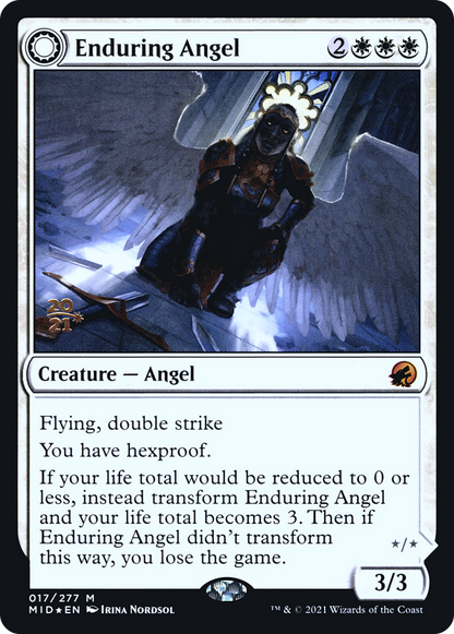 Enduring Angel (017) Foil - Innistrad: Midnight Hunt Promos