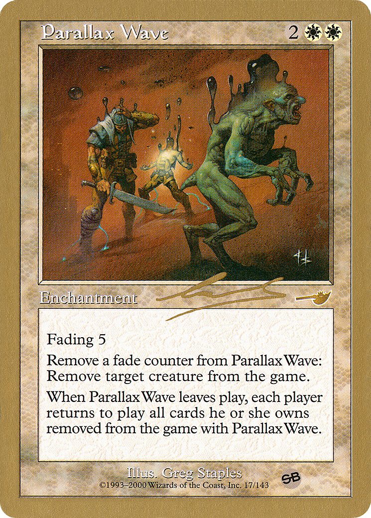 Parallax Wave - 2000 Nicolas Labarre (NMS) (SB) (Retro) - World Championship Decks 2000