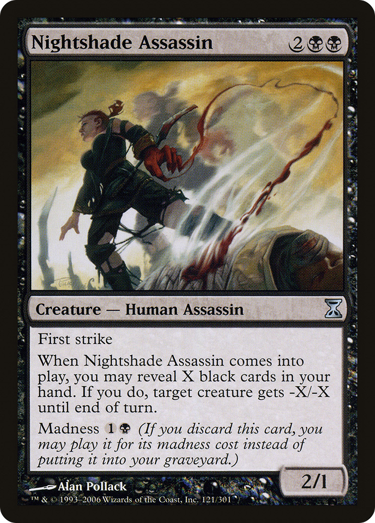 Nightshade Assassin (121) Foil - Time Spiral