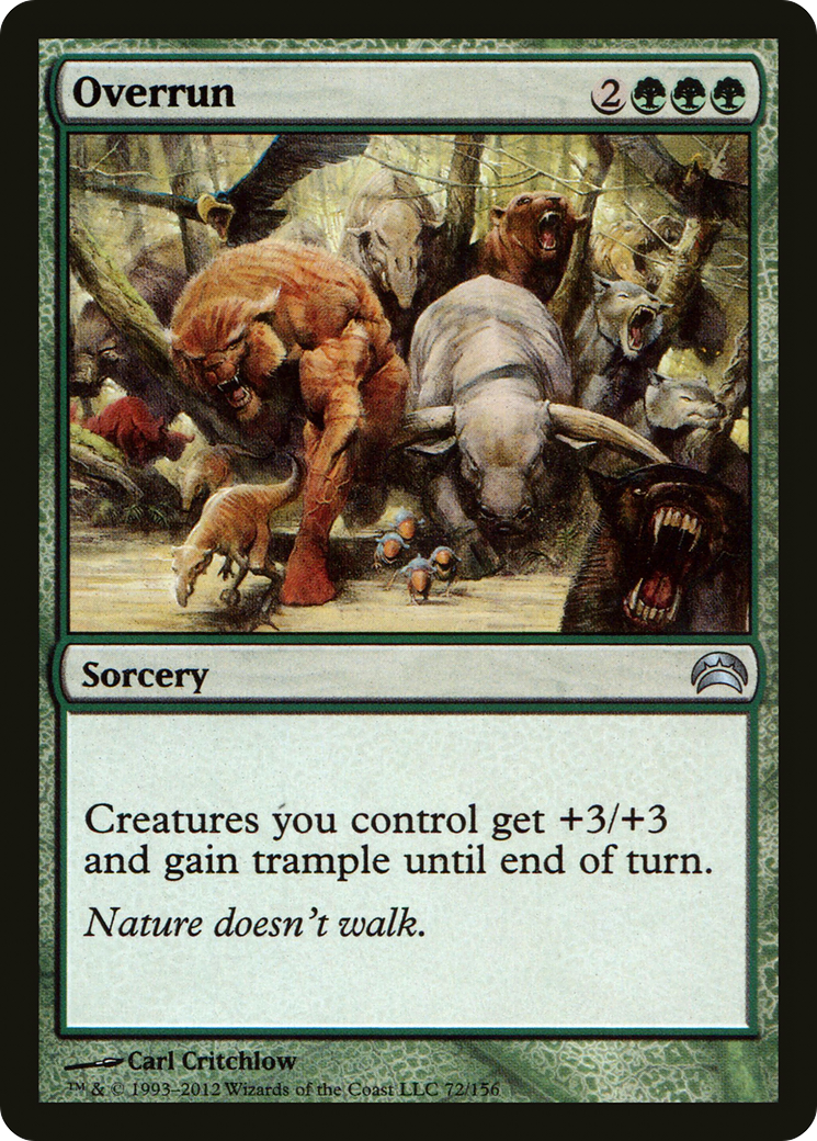 Overrun (072) Foil - Planechase 2012