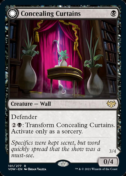 Concealing Curtains // Revealing Eye (101) Foil - Innistrad: Crimson Vow