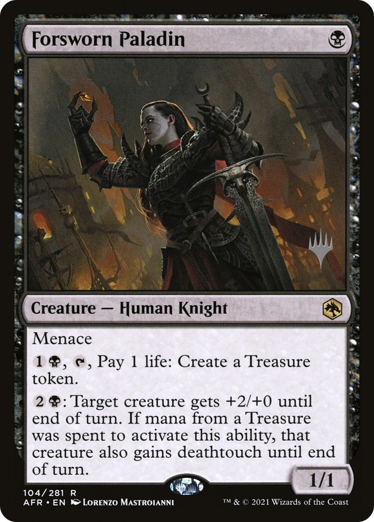Forsworn Paladin (104p) Foil - Adventures in the Forgotten Realms Promos