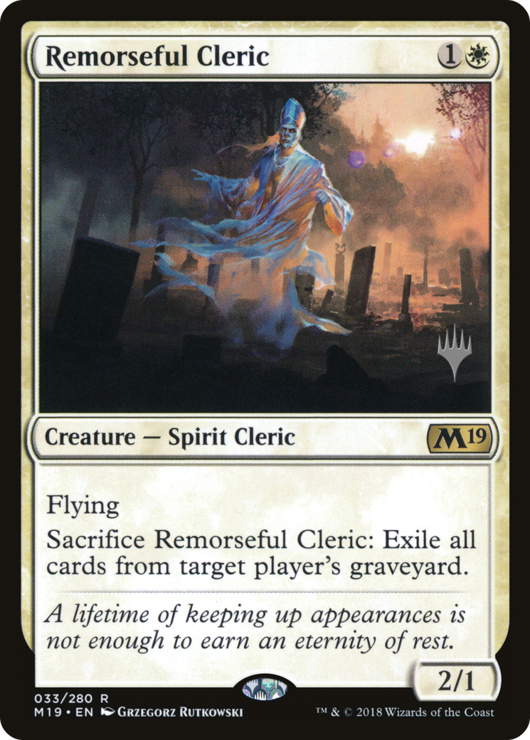 Remorseful Cleric (033) - Core Set 2019 Promos