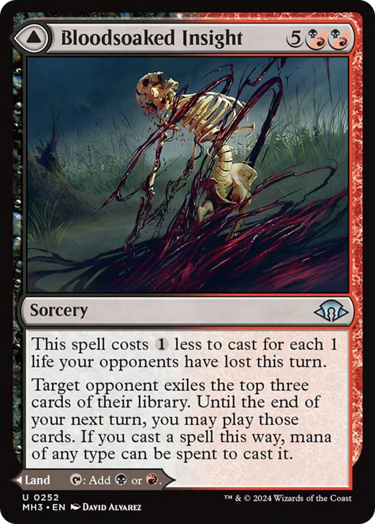 Bloodsoaked Insight // Sanguine Morass [Modern Horizons 3] | Silver Goblin