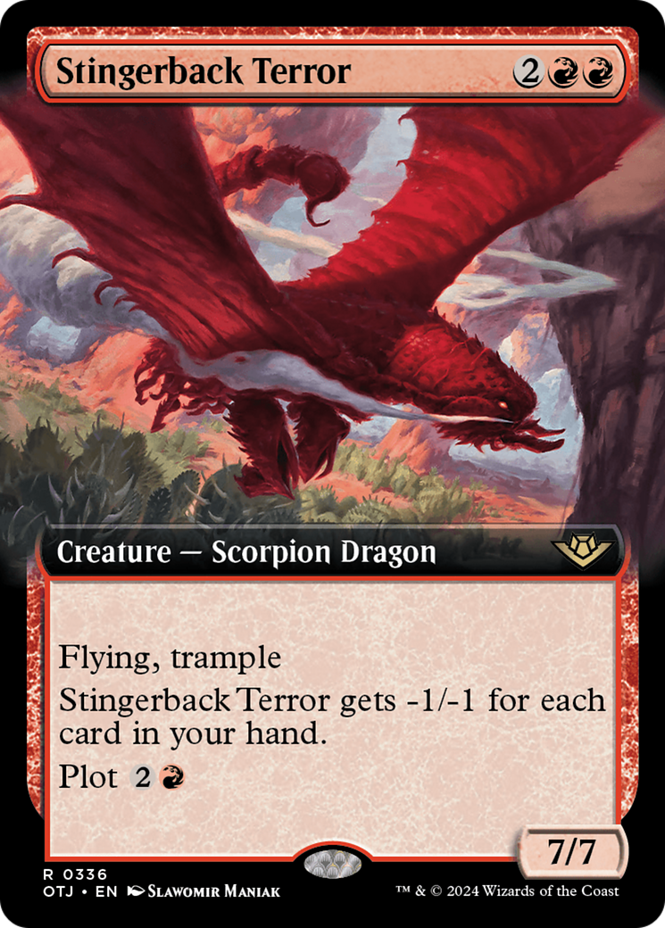 Stingerback Terror (Extended Art) (336) Foil - Outlaws of Thunder Junction