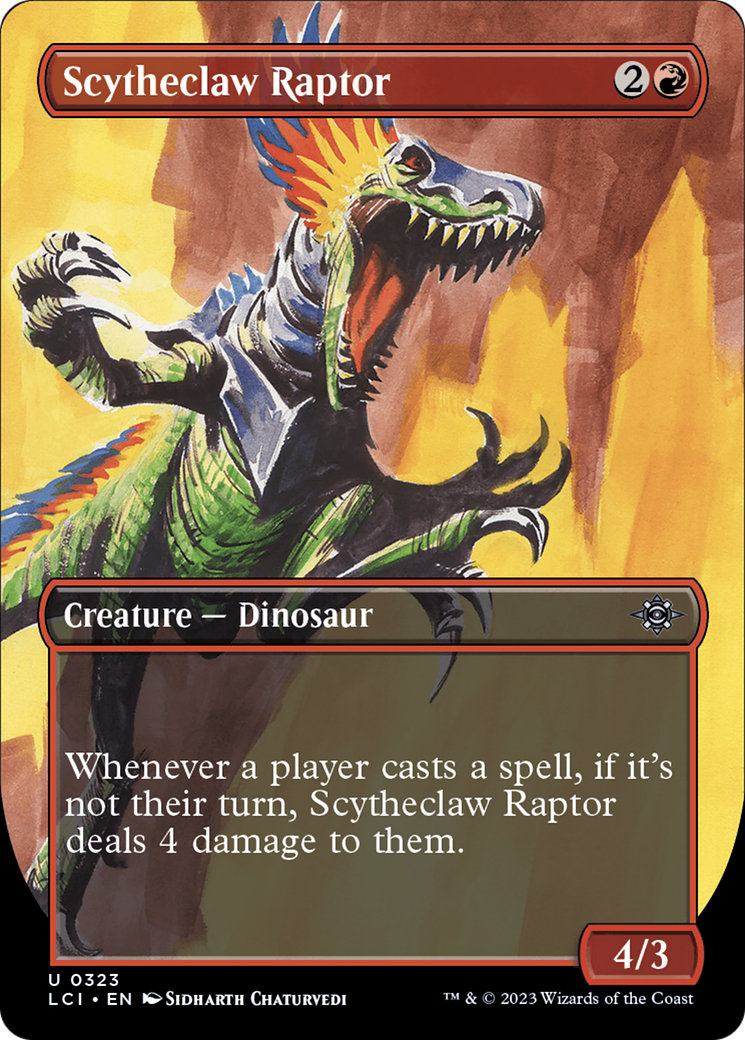 Scytheclaw Raptor (Borderless) [The Lost Caverns of Ixalan] | Silver Goblin