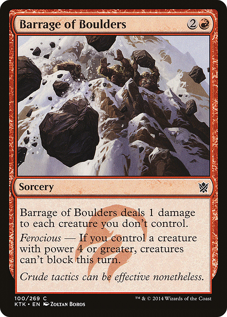 Barrage of Boulders (100) - Khans of Tarkir