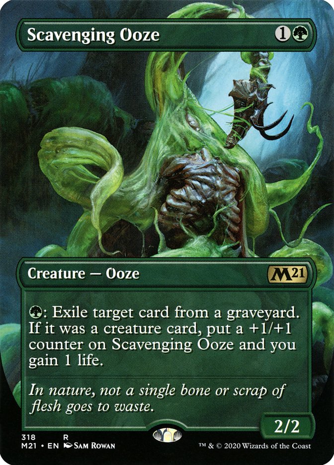 Scavenging Ooze (Borderless Alternate Art) [Core Set 2021] | Silver Goblin