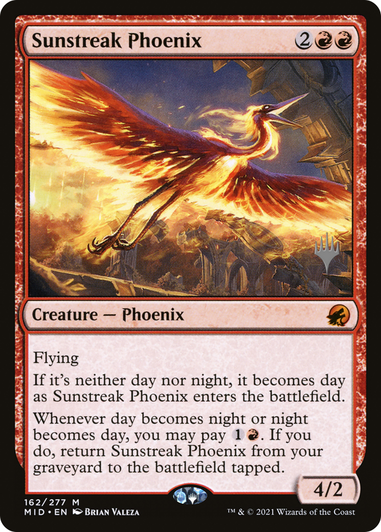 Sunstreak Phoenix (162) - Innistrad: Midnight Hunt Promos