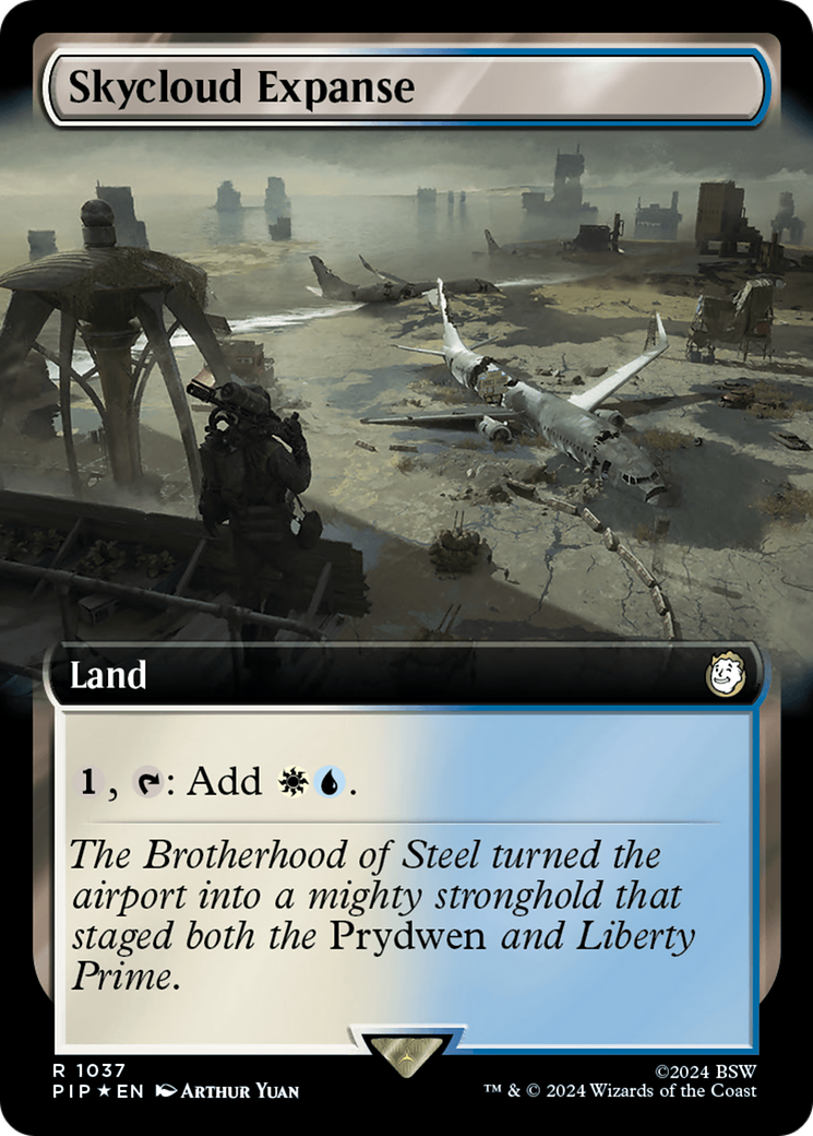 Skycloud Expanse (Extended Art) (Surge Foil) [Fallout] | Silver Goblin