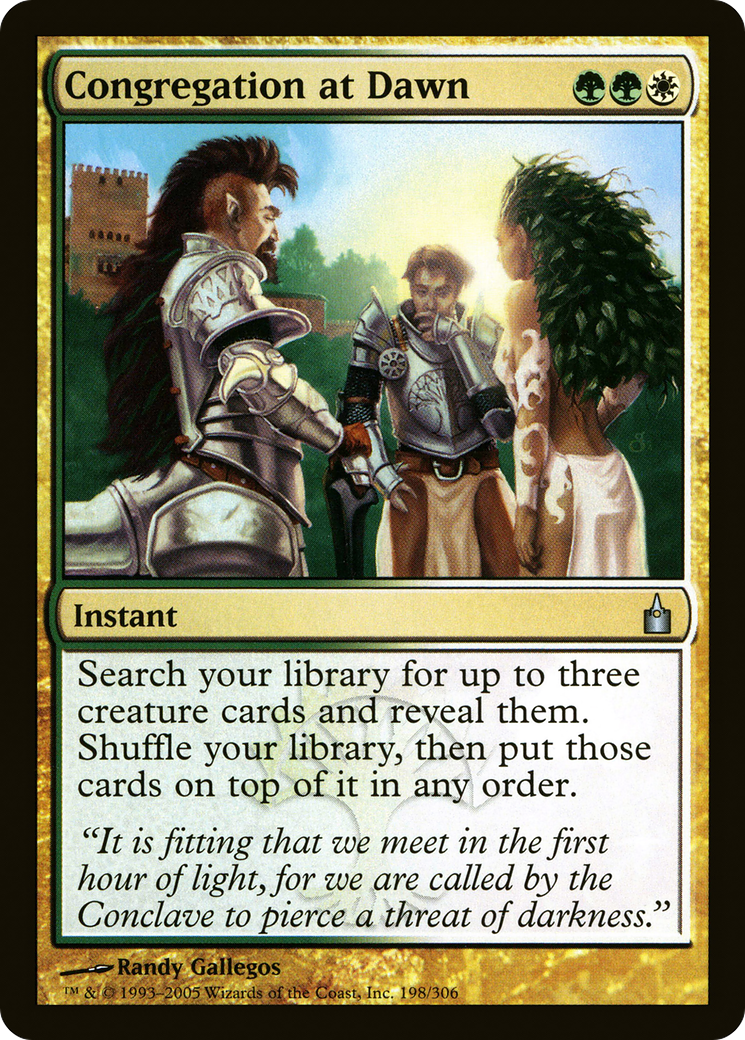 Congregation at Dawn (198) - Ravnica: City of Guilds