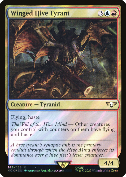 Winged Hive Tyrant (Surge Foil) [Warhammer 40,000]