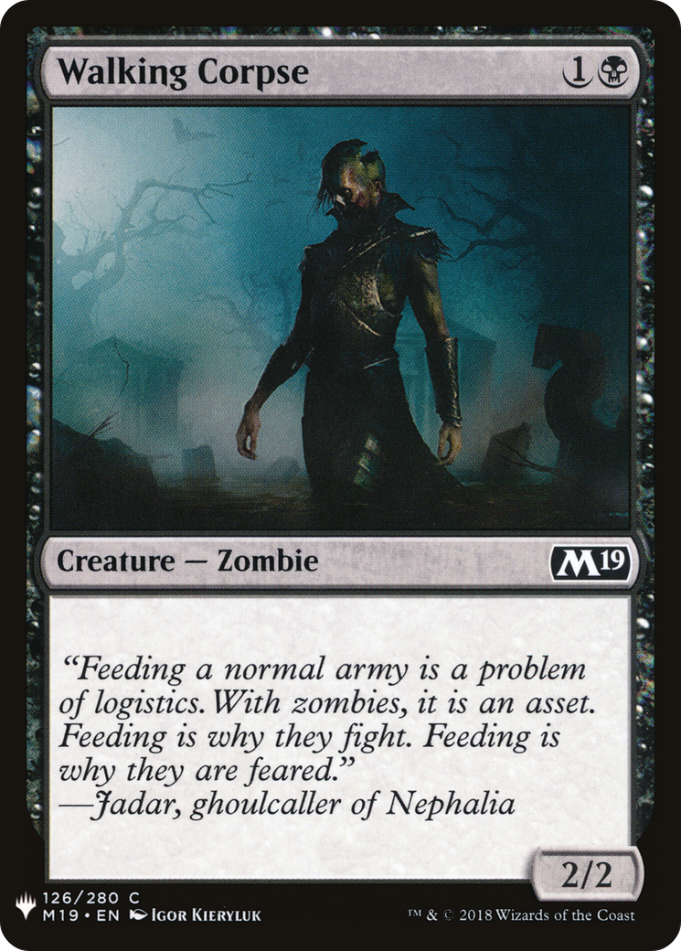 Walking Corpse (M19-126) - The List