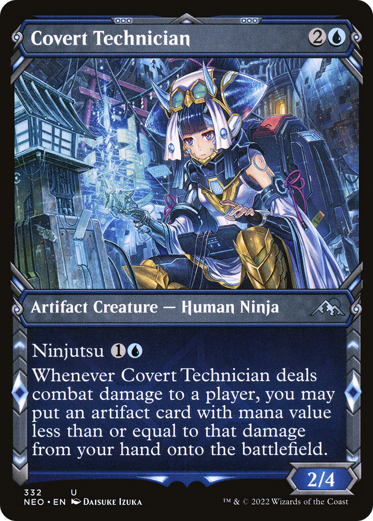 Covert Technician (Showcase) (332) Foil - Kamigawa: Neon Dynasty