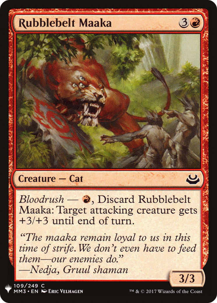 Rubblebelt Maaka (MM3-109) - The List